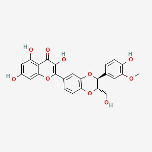Chemical structure of 2,3-Dehydrosilybin B