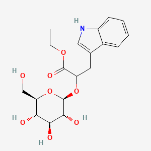 Chemical structure of Indole-3-lactate-O-β-D-glucopyranoside