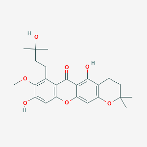 Chemical structure of 3-Isomangostin hydrate
