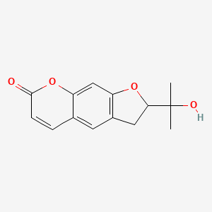 Chemical structure of (±)-Marmesin