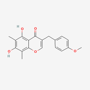 Chemical structure of Methylophiopogonone B