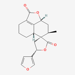 Chemical structure of Teucvidin