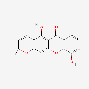 Chemical structure of 6-Deoxyjacareubin