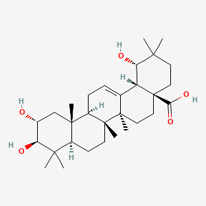 Chemical structure of Arjunic acid