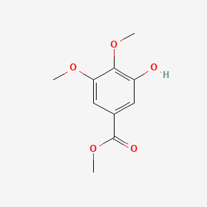 Chemical structure of Methyl 3-hydroxy-4,5-dimethoxybenzoate