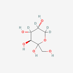 Chemical structure of D-Fructose-d4