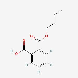 Chemical structure of Monobutyl phthalate-d4