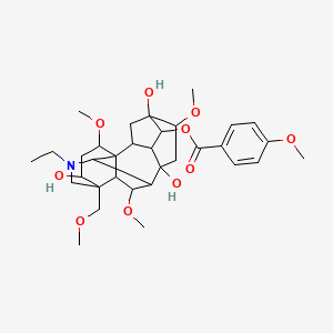 Chemical structure of 8-Deacetylyunaconitine