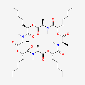 Chemical structure of Ent-(+)-Verticilide