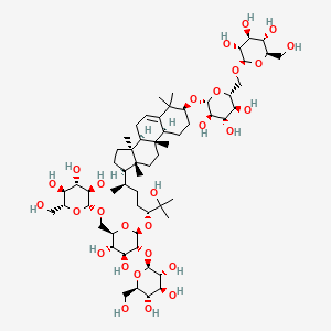 Chemical structure of 11-Deoxymogroside V