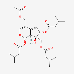 Chemical structure of Valtrate hydrine B4