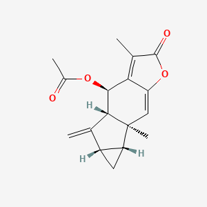 Chemical structure of Chlojaponilactone B
