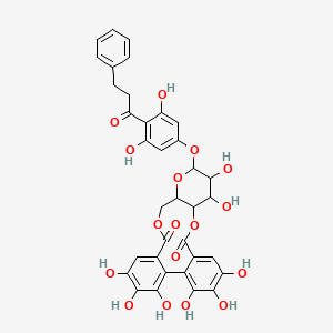 Chemical structure of Thonningianin B