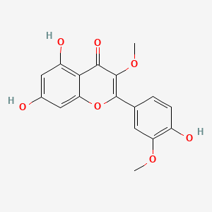 Chemical structure of 3,3'-di-O-methylquercetin