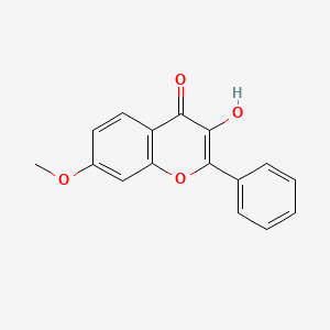 Chemical structure of 7-Methoxyflavonol