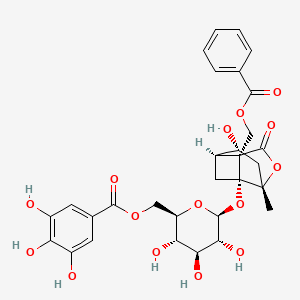 Chemical structure of Galloylalbiflorin
