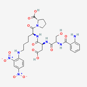 Chemical structure of Abz-SDK(Dnp)P-OH