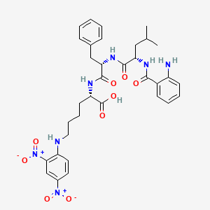 Chemical structure of Abz-LFK(Dnp)-OH