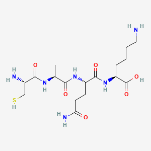 Chemical structure of CAQK peptide
