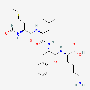 Chemical structure of N-Formyl-Met-Leu-Phe-Lys