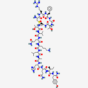 Chemical structure of Adrenomedullin (16-31), human