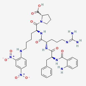 Chemical structure of Abz-FR-K(Dnp)-P-OH