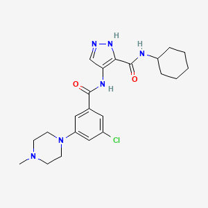 Chemical structure of (D-Trp12,Tyr34)-pTH (7-34) amide (bovine)