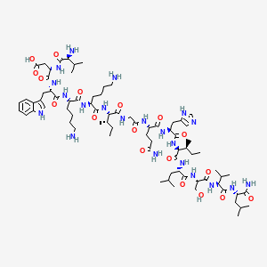 Chemical structure of Polistes mastoparan