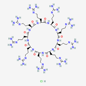 Chemical structure of Cyclic nona-L-arginine hydrochloride