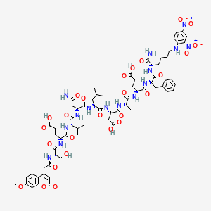 Chemical structure of Mca-SEVNLDAEFK(Dnp)-NH2