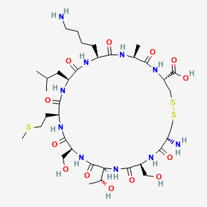 Chemical structure of CSTSMLKAC (disulfide)