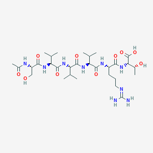Chemical structure of Acetyl hexapeptide-38