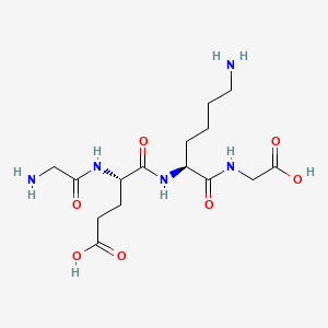 Chemical structure of GEKG peptide