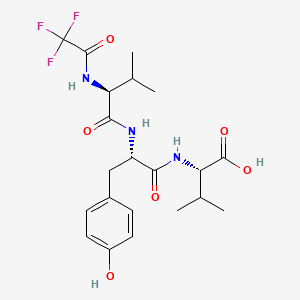 Chemical structure of Trifluoroacetyl tripeptide-2