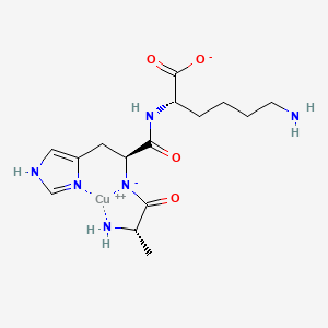 Chemical structure of Copper tripeptide-3