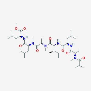 Chemical structure of Palmitoyl tetrapeptide-20
