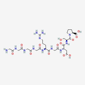 Chemical structure of G4RGDSP, integrin-binding peptide
