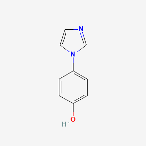 Chemical structure of 4-(Imidazol-1-yl)phenol