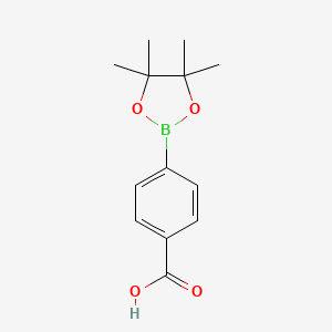 Chemical structure of 4-Carboxyphenylboronic acid pinacol ester
