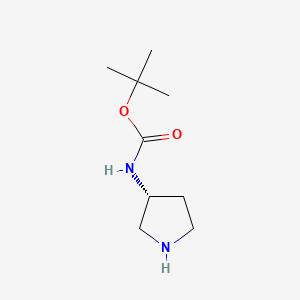 Chemical structure of (R)-3-(Boc-amino)pyrrolidine