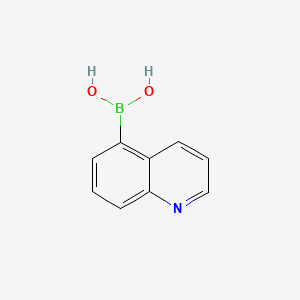 Chemical structure of 5-Quinolinylboronic acid
