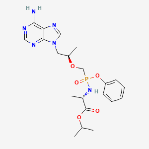 Chemical structure of (Rac)-Tenofovir alafenamide-d5