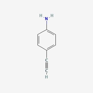 Chemical structure of 4-Ethynylaniline