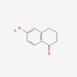 Chemical structure of 6-Hydroxy-1-tetralone