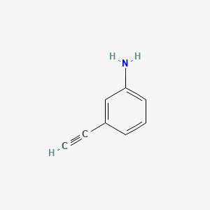 Chemical structure of 3-Ethynylaniline