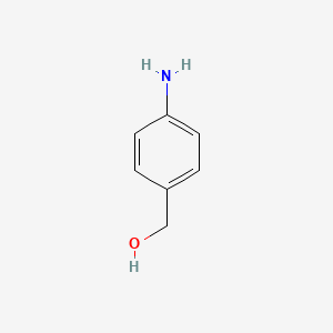 Chemical structure of 4-Aminobenzyl alcohol