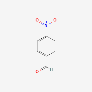 Chemical structure of 4-Nitrobenzaldehyde
