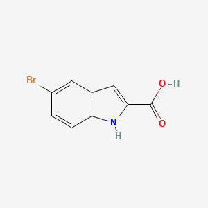 Chemical structure of 5-Bromo-1H-indole-2-carboxylic acid