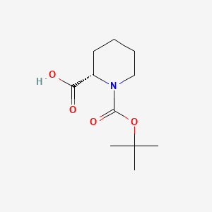 Chemical structure of Boc-Pip-OH