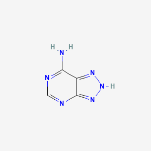 Chemical structure of 8-Azaadenine